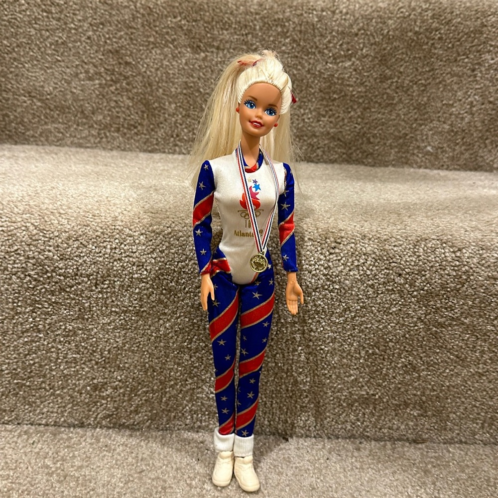 Vintage Gymnast Barbie Atlanta Olympics 1996
